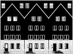 Three houses