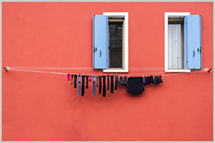 Clothes hanging